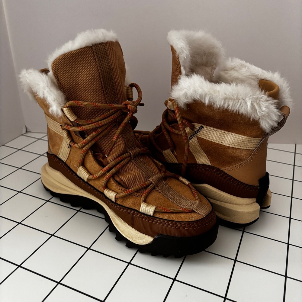 Women's Tan Fur-Lined Boots